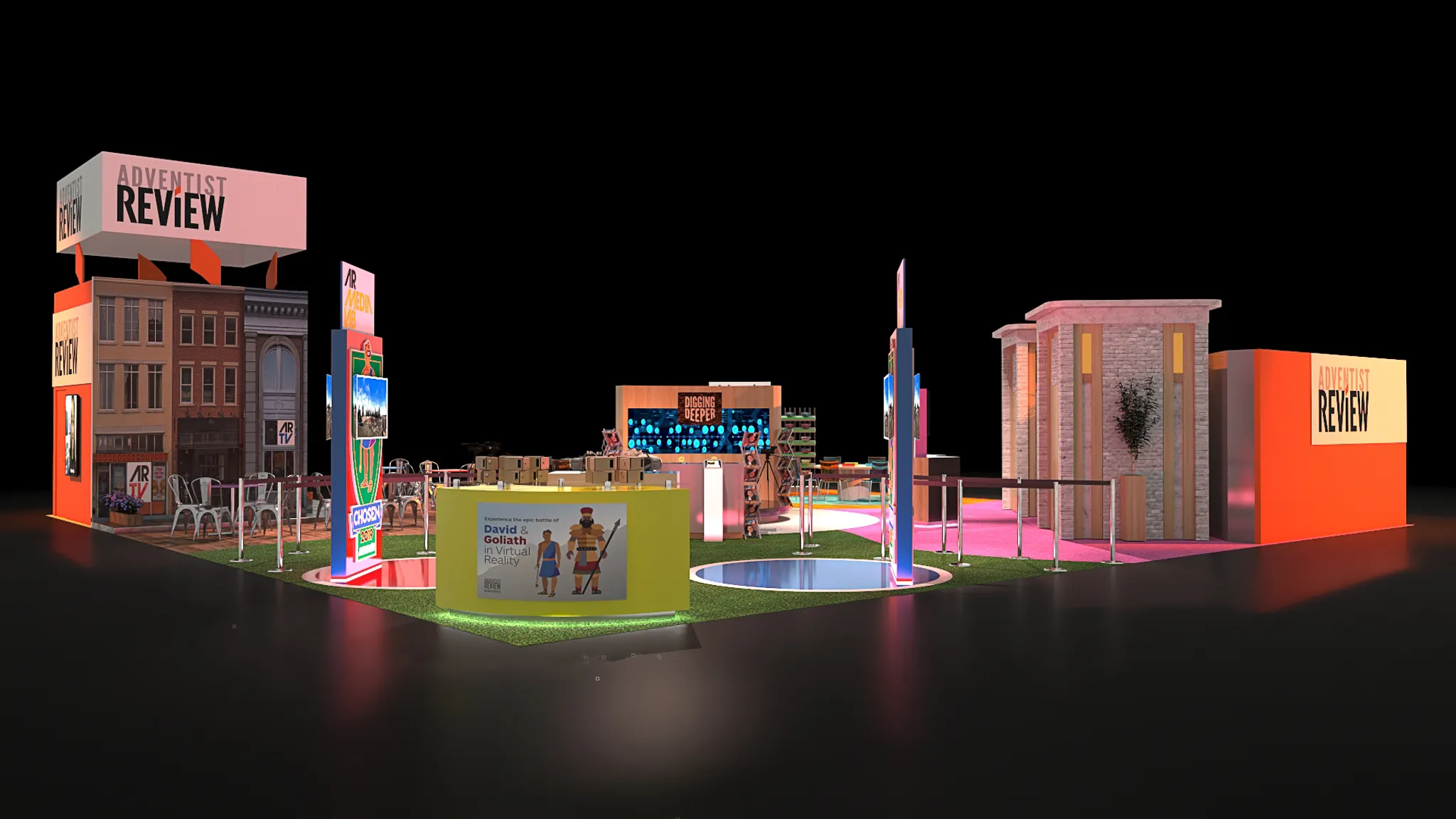 30x30 Île booth design by Reaction Space